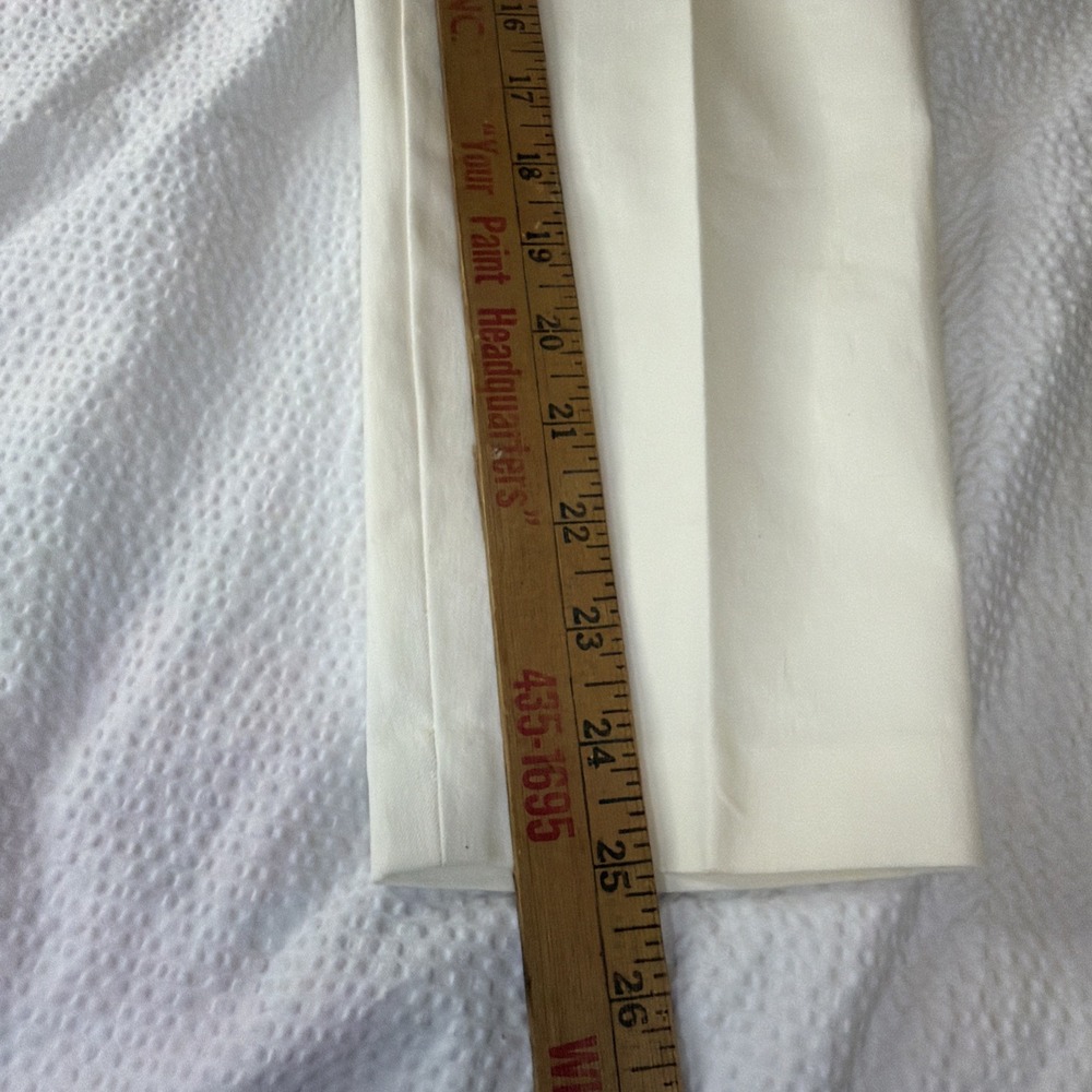 Talbots Essex Ankle Pants 4P Ivory - Picture 5 of 6